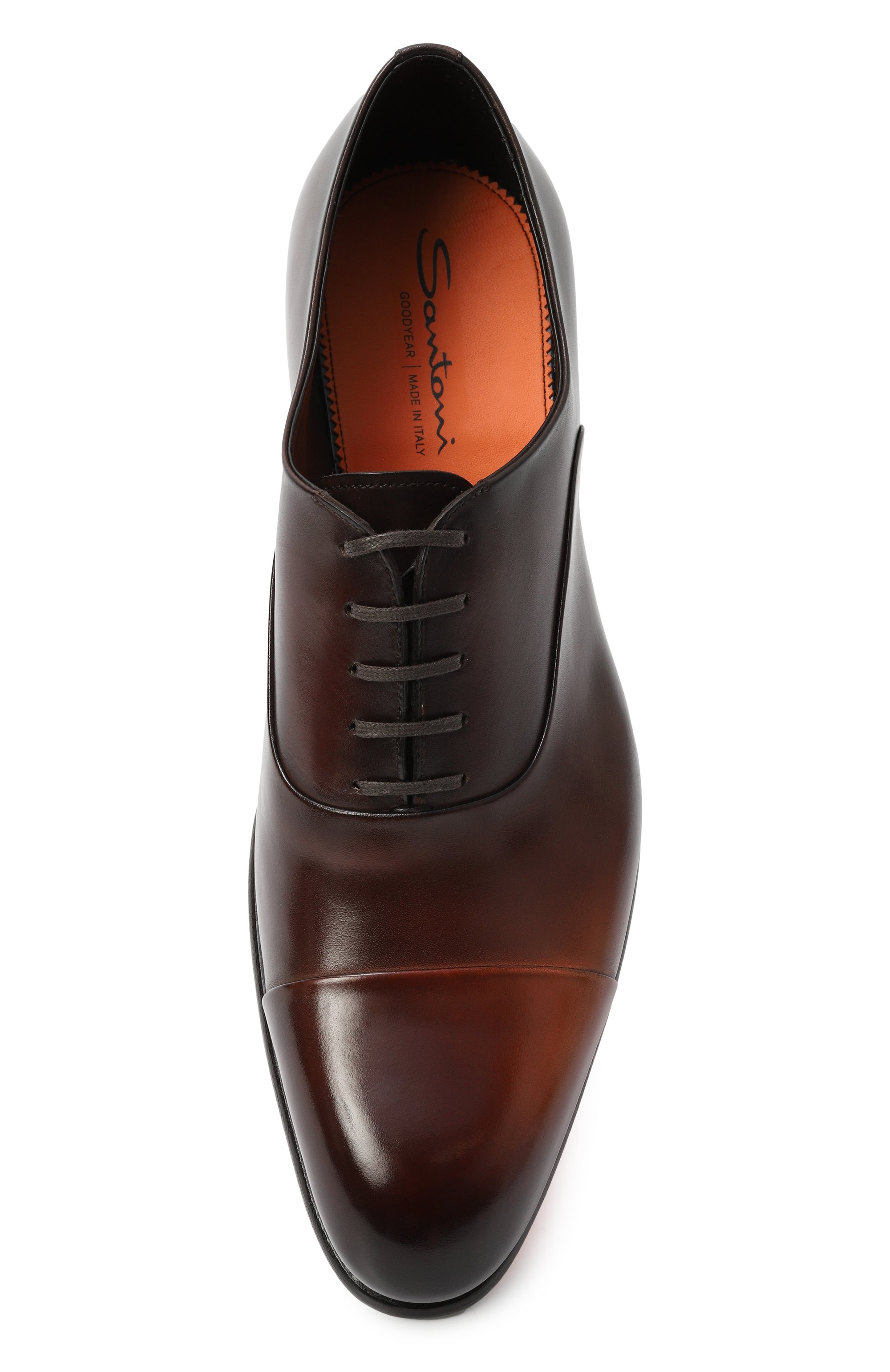 Кожаные оксфорды carter SANTONI, арт. MCCG12621MC1HKLT, фото 6