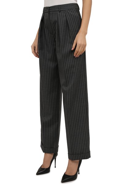 Шерстяные брюки JM STUDIO серого цвета по цене 25970 руб., арт. FW212202, фото 3 Шерстяные брюки JM STUDIO, арт. FW212202, фото 3