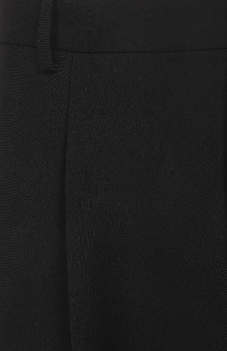 Мужские шерстяные брюки DRIES VAN NOTEN черного цвета, арт. 251-020900-1381 | Фото 6 (Длина (брюки, джинсы): Стандартные; Материал внешний: Шерсть; Случай: Повсе�дневный, Формальный; Стили: Минимализм, Классический; Автоматизация состава: Проставлено; Автоматизация ТО: Проставлено)