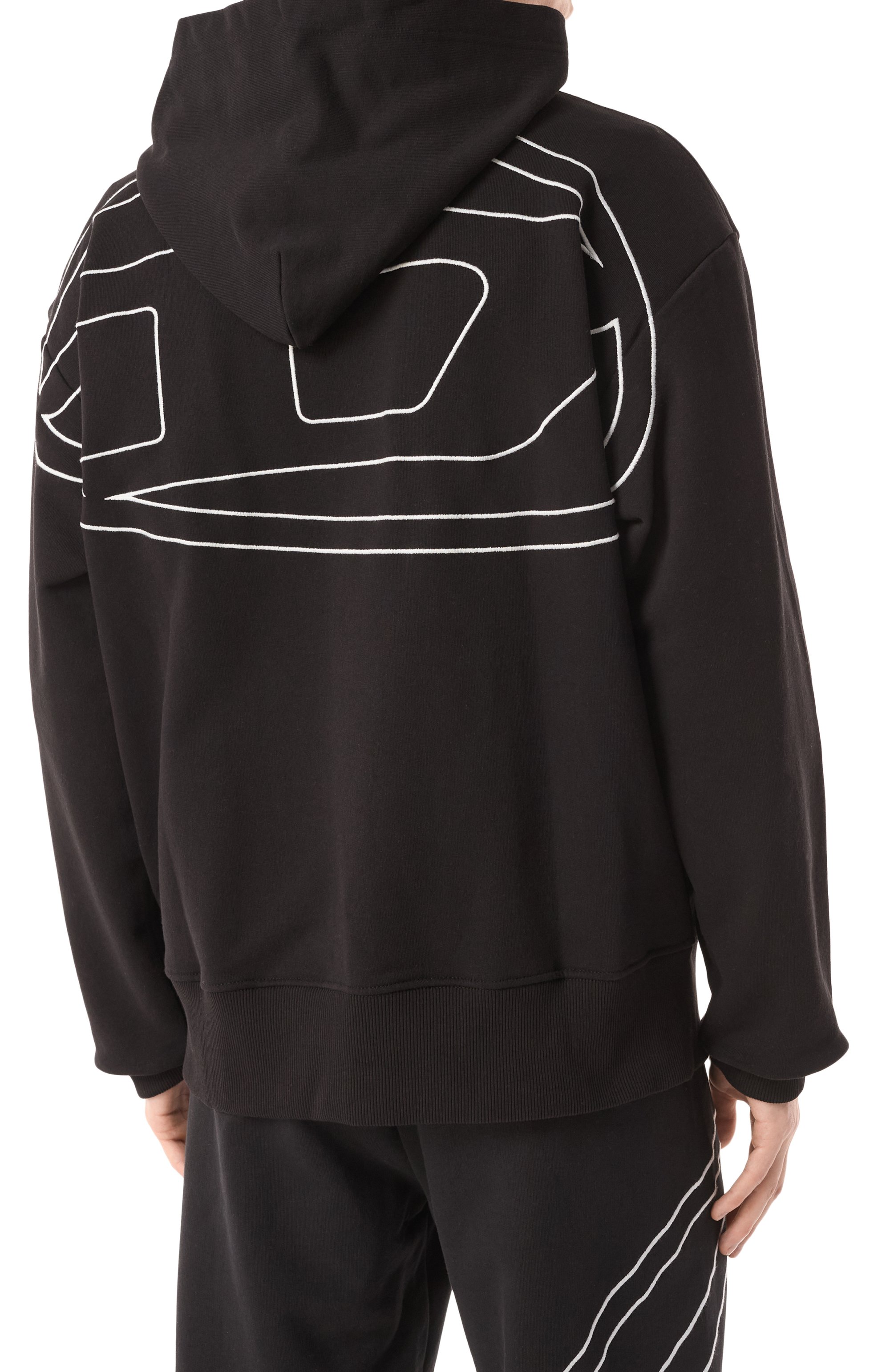 Хлопковое худи DIESEL, арт. A11304/0GYCJ, фото 4