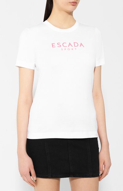 Хлопковая футболка ESCADA SPORT, арт. 5030679, фото 3