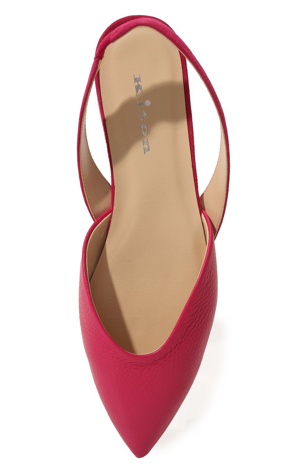 Кожаные балетки KITON фуксия цвета по цене 89950 руб., арт. D55809X04R99, фото 6 Кожаные балетки KITON, арт. D55809X04R99, фото 6