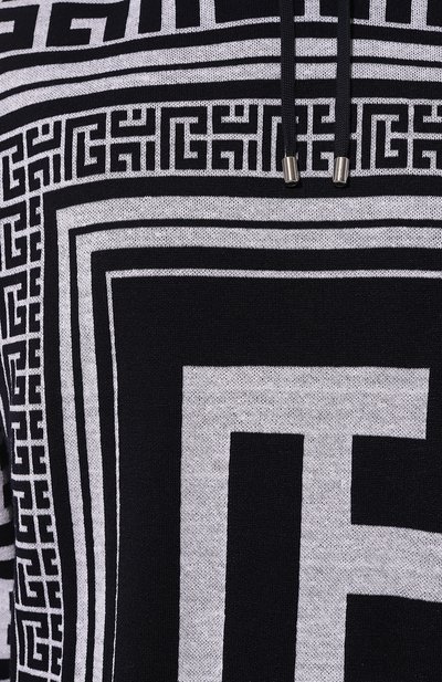 Худи из шерсти и льна BALMAIN, арт. BH1JR072KE82, фото 5