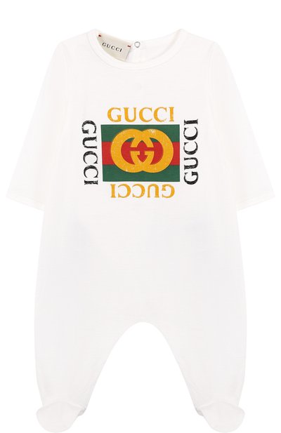 Хлопковая пижама с принтом GUCCI, арт. 497847/X3L91, фото 1