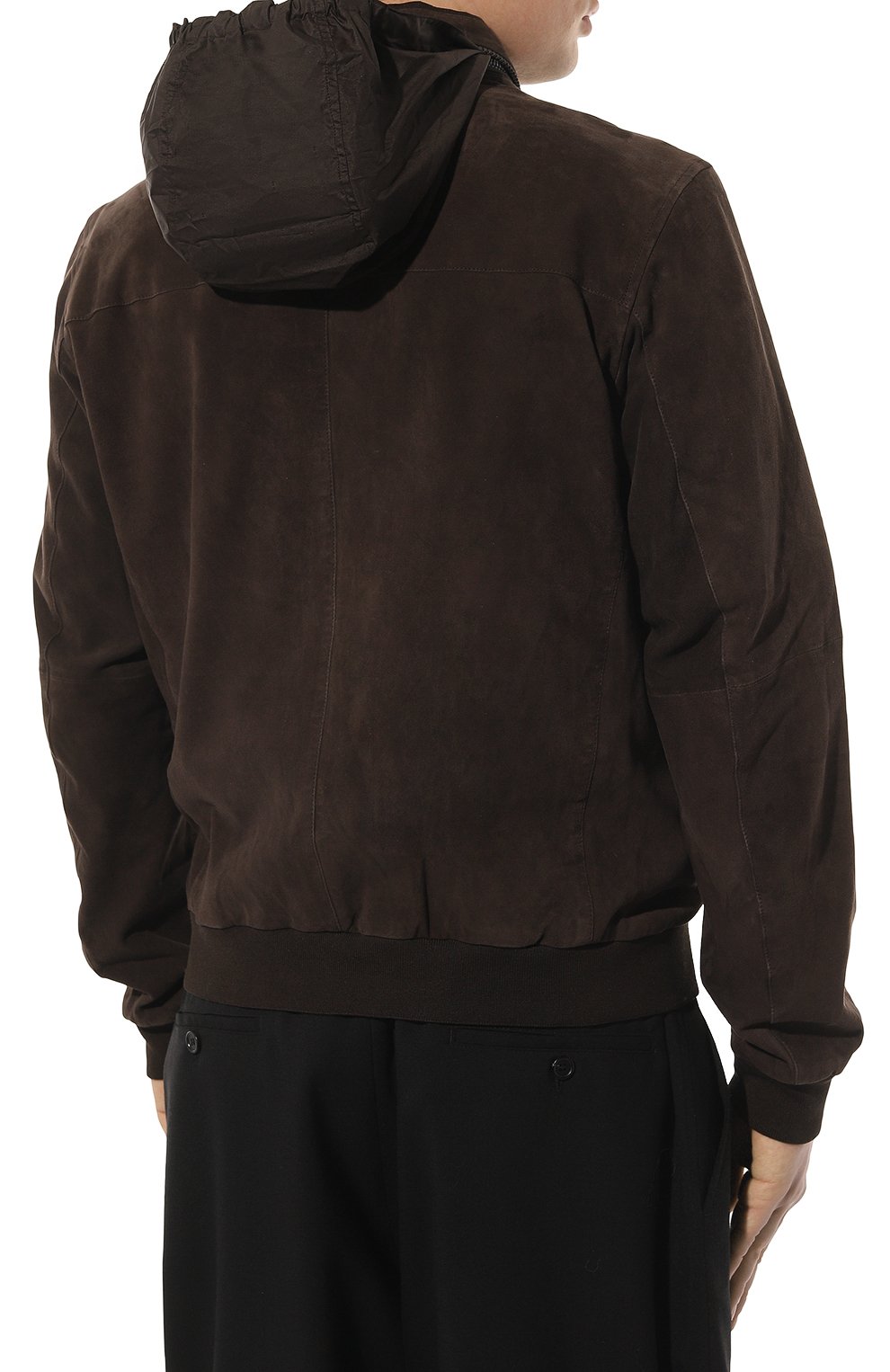 Двусторонний бомбер GIMO'S темно-коричневого цвета по цене 108000 руб., арт. 4S20.1.010.89R, фото 6 Двусторонний бомбер GIMO'S, арт. 4S20.1.010.89R, фото 6