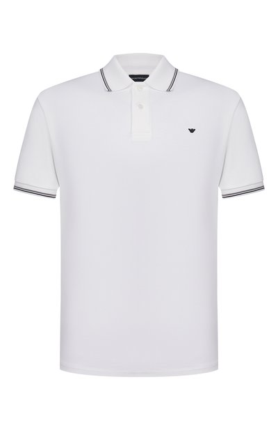 Мужское хлопковое поло EMPORIO ARMANI, арт. EM004607/AF23090