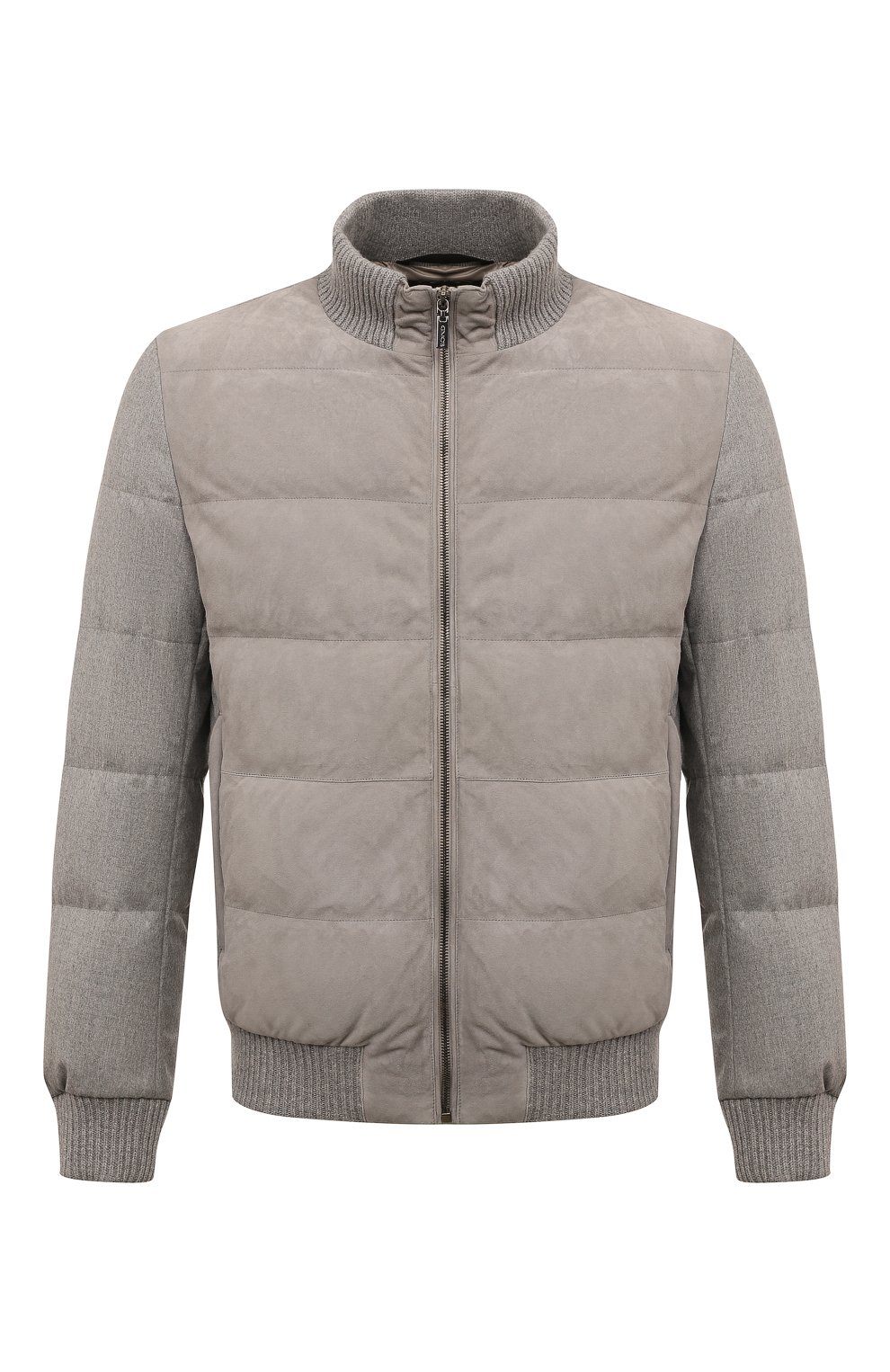 Утепленный бомбер GIMO'S серого цвета по цене 199500 руб., арт. 4W20.1.070.35F.634..NX, фото 1 Утепленный бомбер GIMO'S, арт. 4W20.1.070.35F.634..NX, фото 1