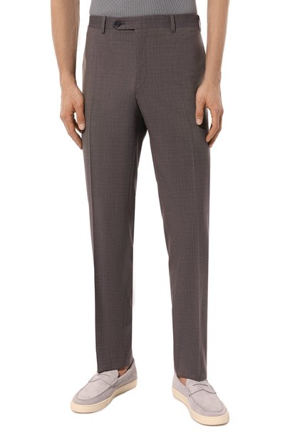 Шерстяные брюки CANALI серого цвета по цене 51900 руб., арт. 71019/AA03167, фото 3 Шерстяные брюки CANALI, арт. 71019/AA03167, фото 3