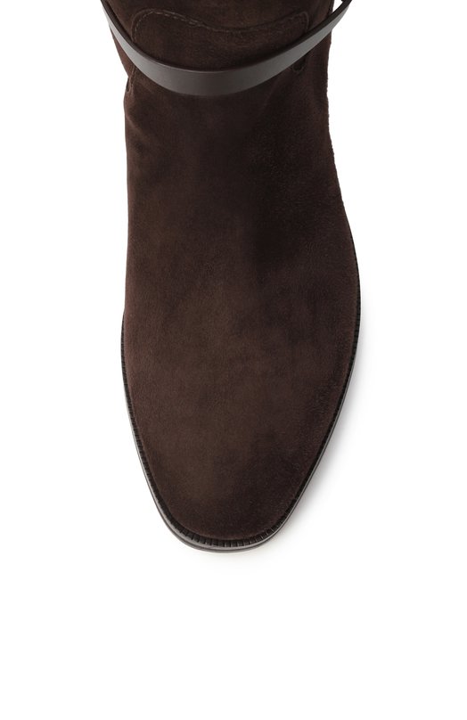 Замшевые сапоги Lawton Jimmy Choo LAWT0N KB FLAT/ALR Коричневый  LAWT0N KB FLAT/ALR Фото 6