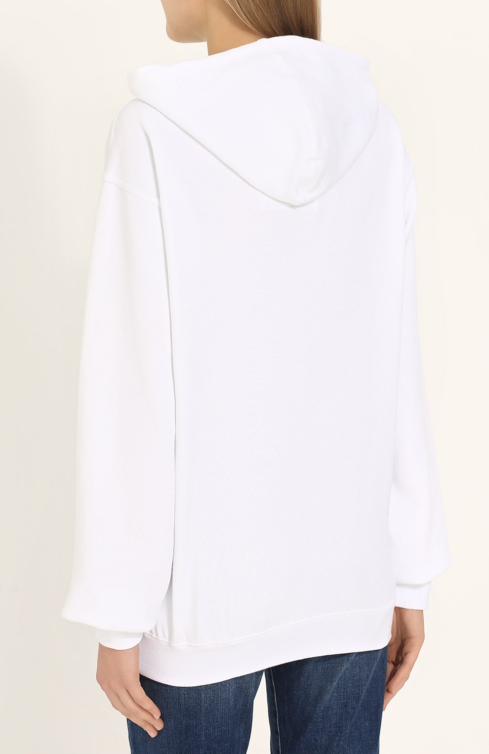 Хлопковая толстовка с капюшоном и принтом UNFORTUNATE PORTRAIT, арт. GUY AND D0LLS/H00DIE, фото 4