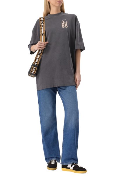 Хлопковая футболка HUGO, арт. 50530456, фото 2