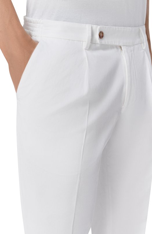 Брюки из хлопка и льна Colombo PA00573/TC/T0624-2-C01 Белый  PA00573/TC/T0624-2-C01 Фото 5