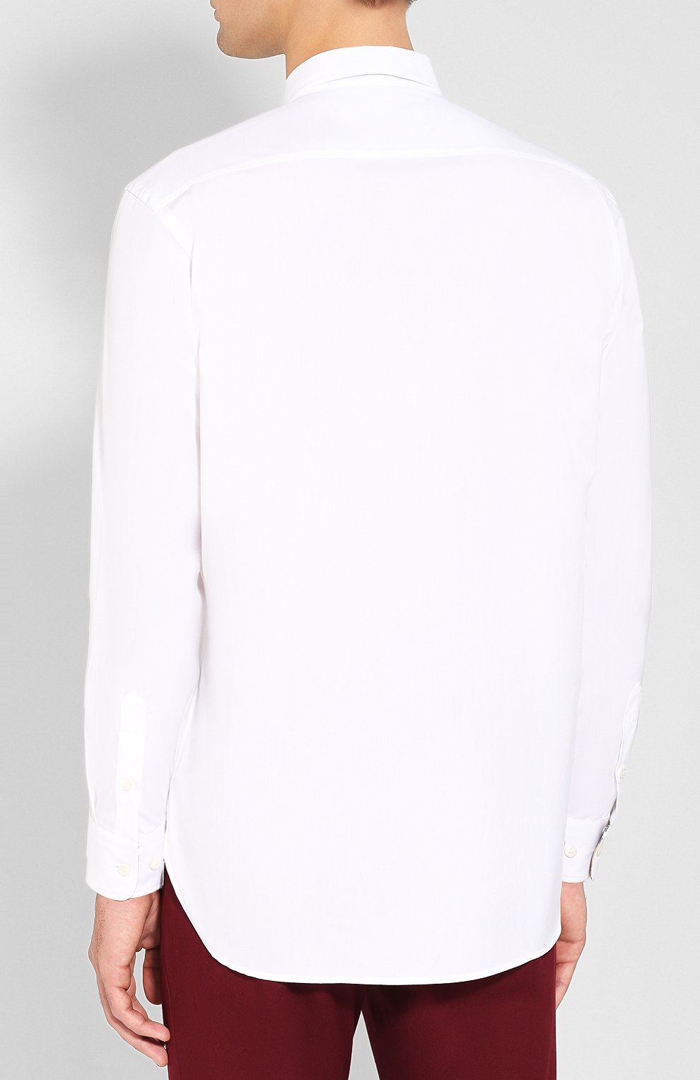 Хлопковая рубашка с воротником кент BURBERRY, арт. 8003071, фото 4