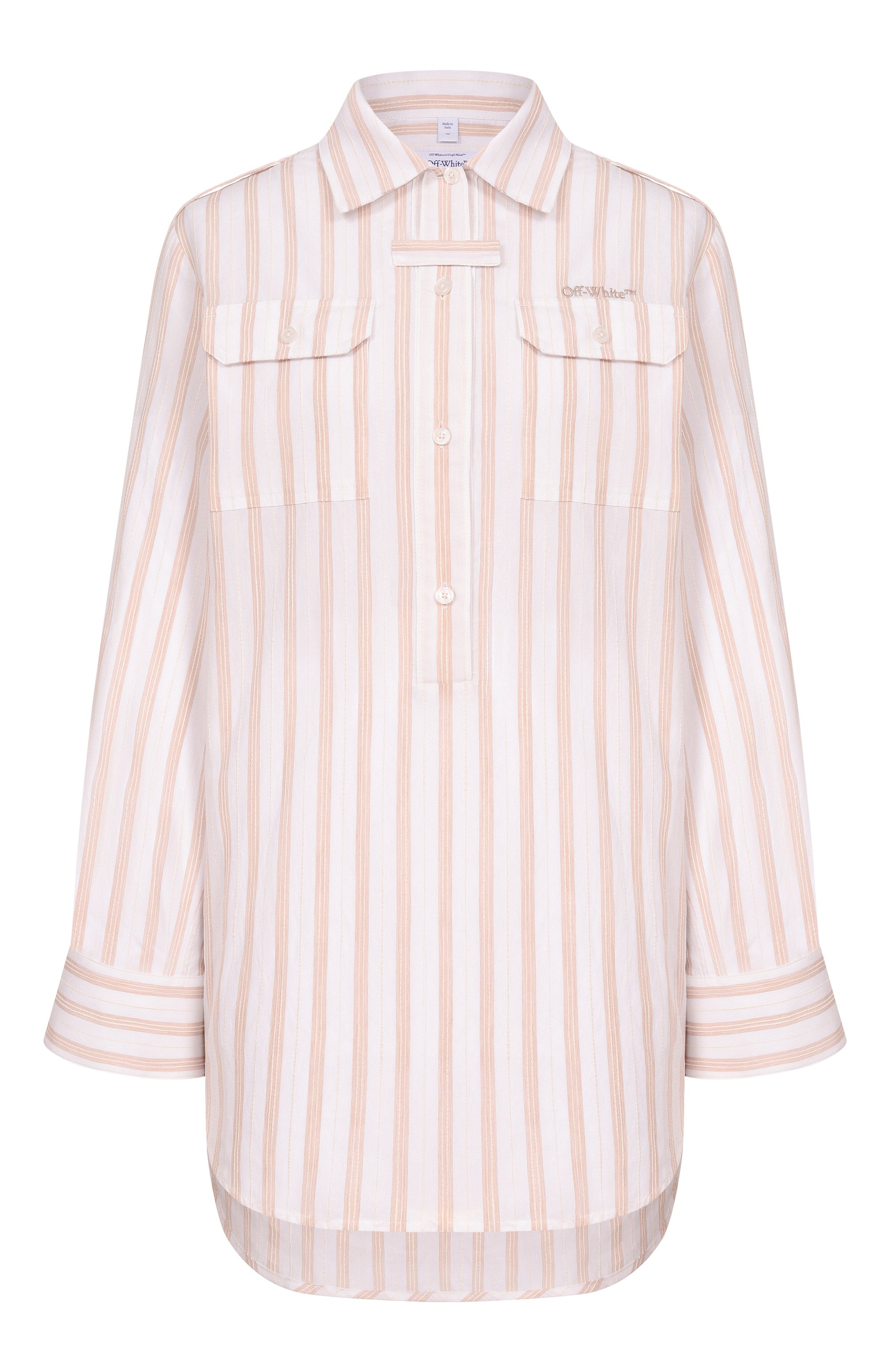 Платье из вискозы и хлопка OFF-WHITE, арт. 0WDG00FS26FAB001, фото 1