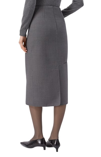 Шерстяная юбка JIL SANDER, арт. J03MA0305/J40327, фото 4