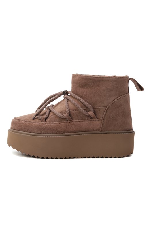 Замшевые полусапоги Classic Low Platform INUIKII 1001.006.0012 Коричневый  1001.006.0012 Фото 4