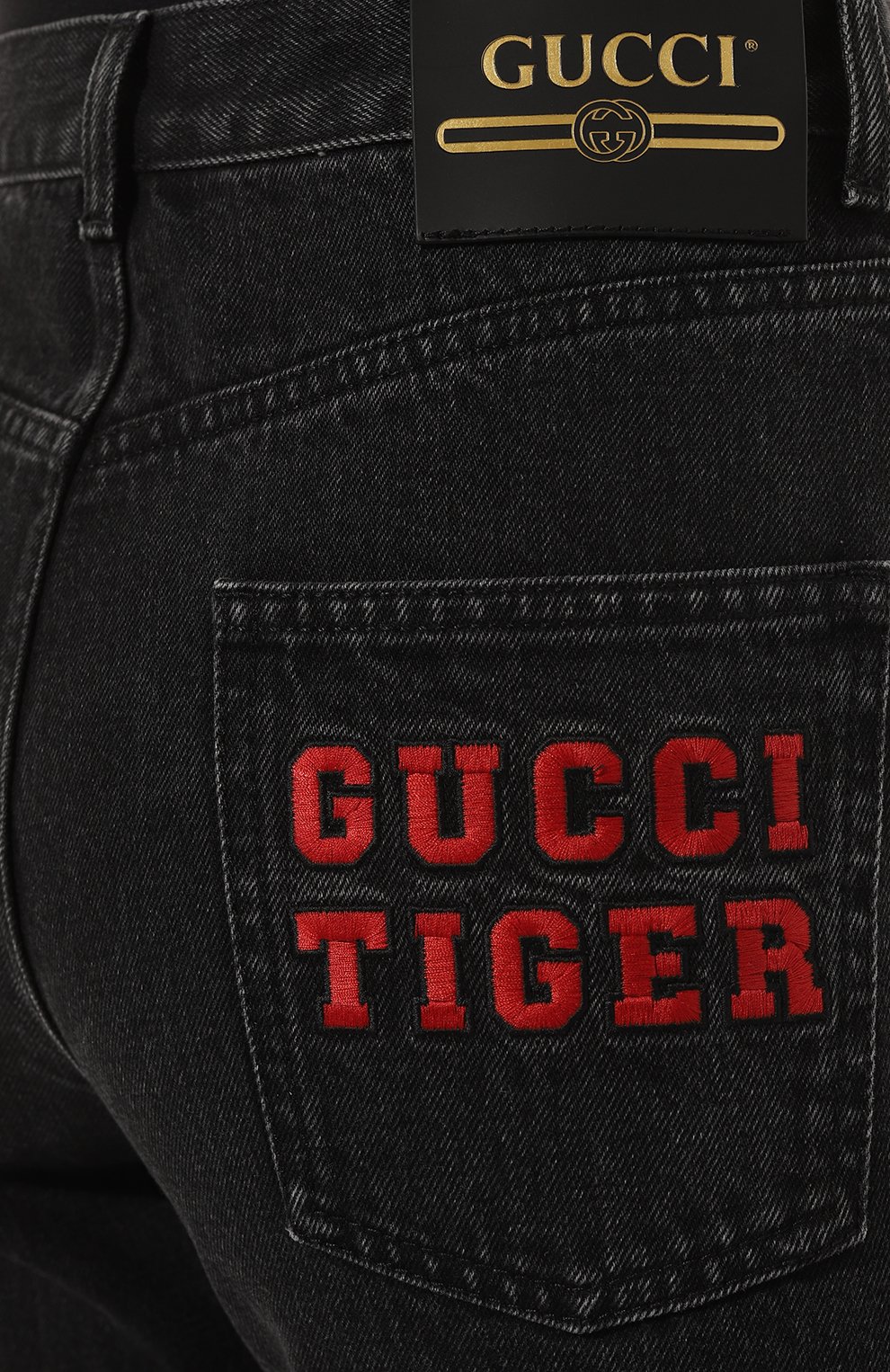 Джинсы GUCCI темно-серого цвета по цене 113760 руб., арт. 687362 XDBWJ, фото 5 Джинсы GUCCI, арт. 687362 XDBWJ, фото 5