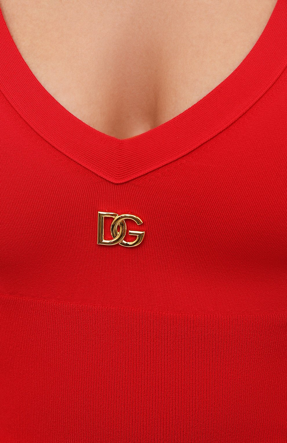 Топ DOLCE & GABBANA красного цвета по цене 85800 руб., арт. FX262Z/JAIEQ, фото 5 Топ DOLCE & GABBANA, арт. FX262Z/JAIEQ, фото 5