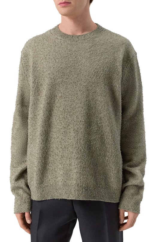 Джемпер из хлопка и шерсти Maison Margiela S50HL0033/M13108 Зелёный  S50HL0033/M13108 Фото 3