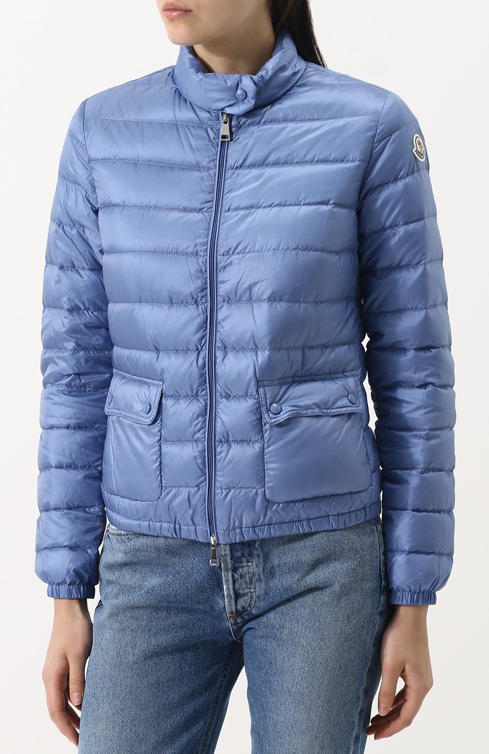 Стеганый пуховик с воротником-стойкой MONCLER, арт. D1-093-45379-99-53048, фото 3