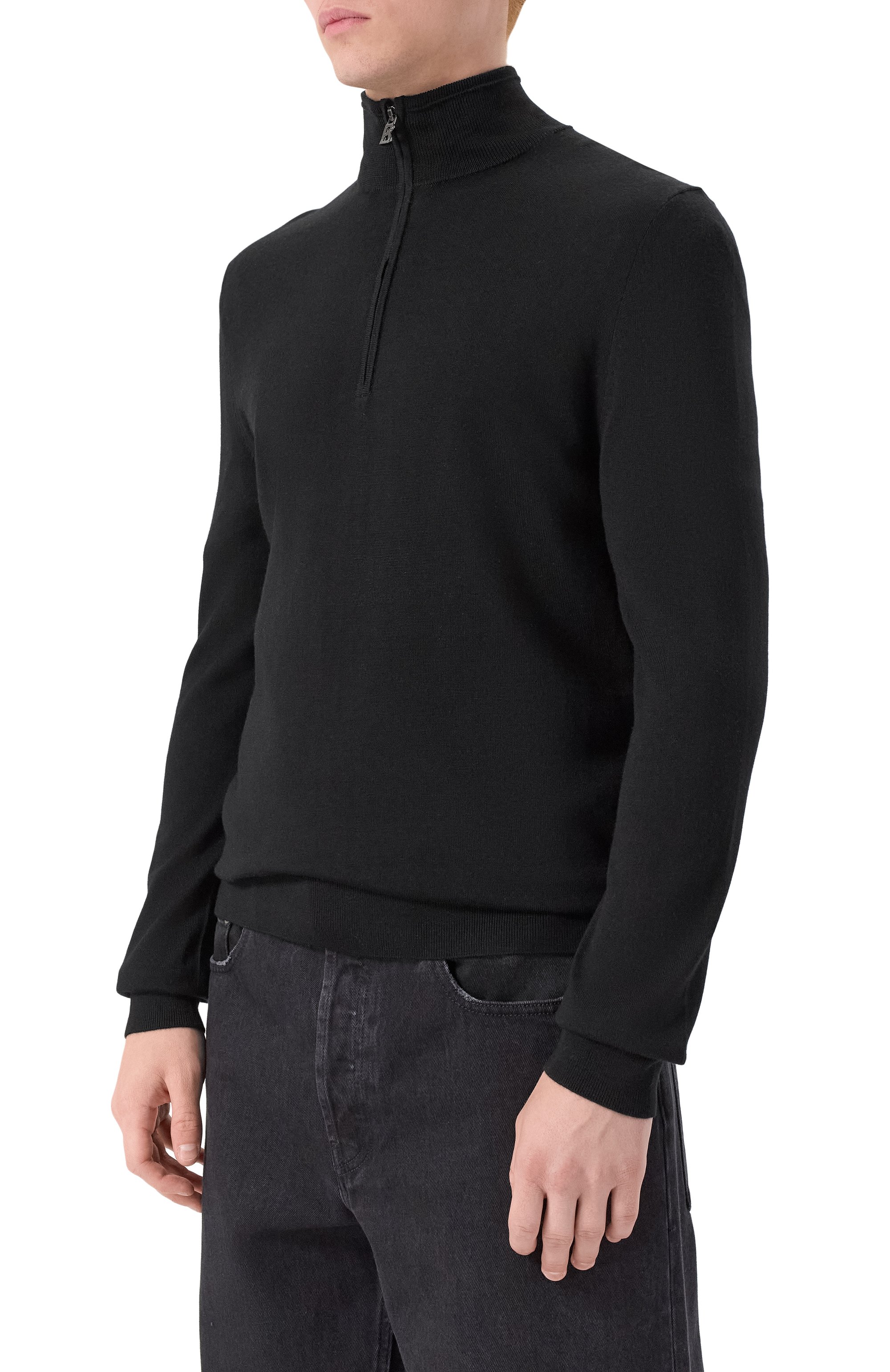 Шерстяной джемпер BOGNER черного цвета по цене 30400 руб., арт. 88609785, фото 3 Шерстяной джемпер BOGNER, арт. 88609785, фото 3