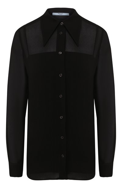 Женская рубашка из вискозы PRADA, арт. P431E-1VV8-F0002