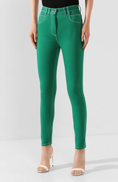 Джинсы BALMAIN зеленого цвета по цене 77950 руб., арт. TF05460/D022, фото 3 Джинсы BALMAIN, арт. TF05460/D022, фото 3