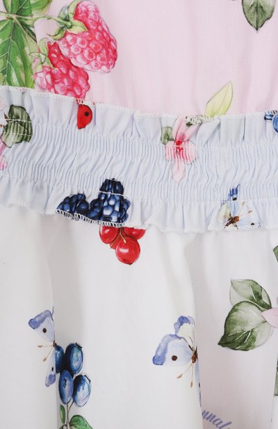 Хлопковое платье MONNALISA, арт. 11E921, фото 3