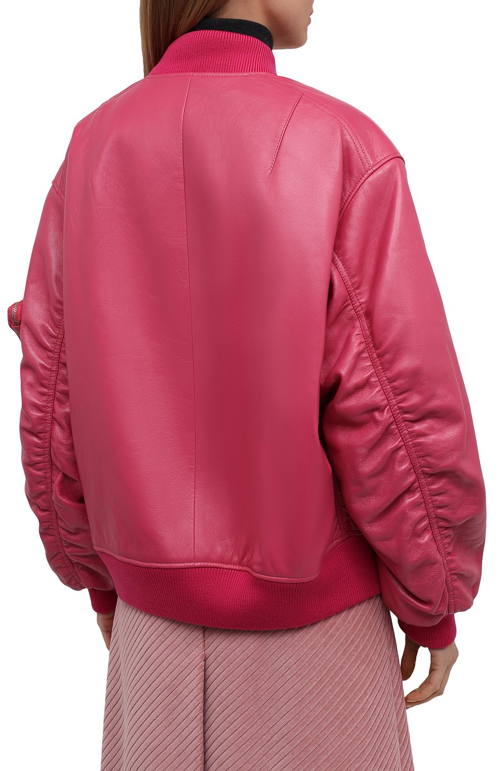 Кожаный бомбер PRADA, арт. 58A079-1ZFE-F01BK, фото 4