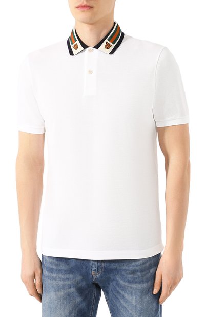 Хлопковое поло GUCCI, арт. 545714/XJAGU, фото 3