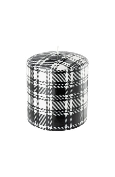 Интерьерная свеча tartan black&amp;white (11x10cm) PERNICI, арт. 8001962082402