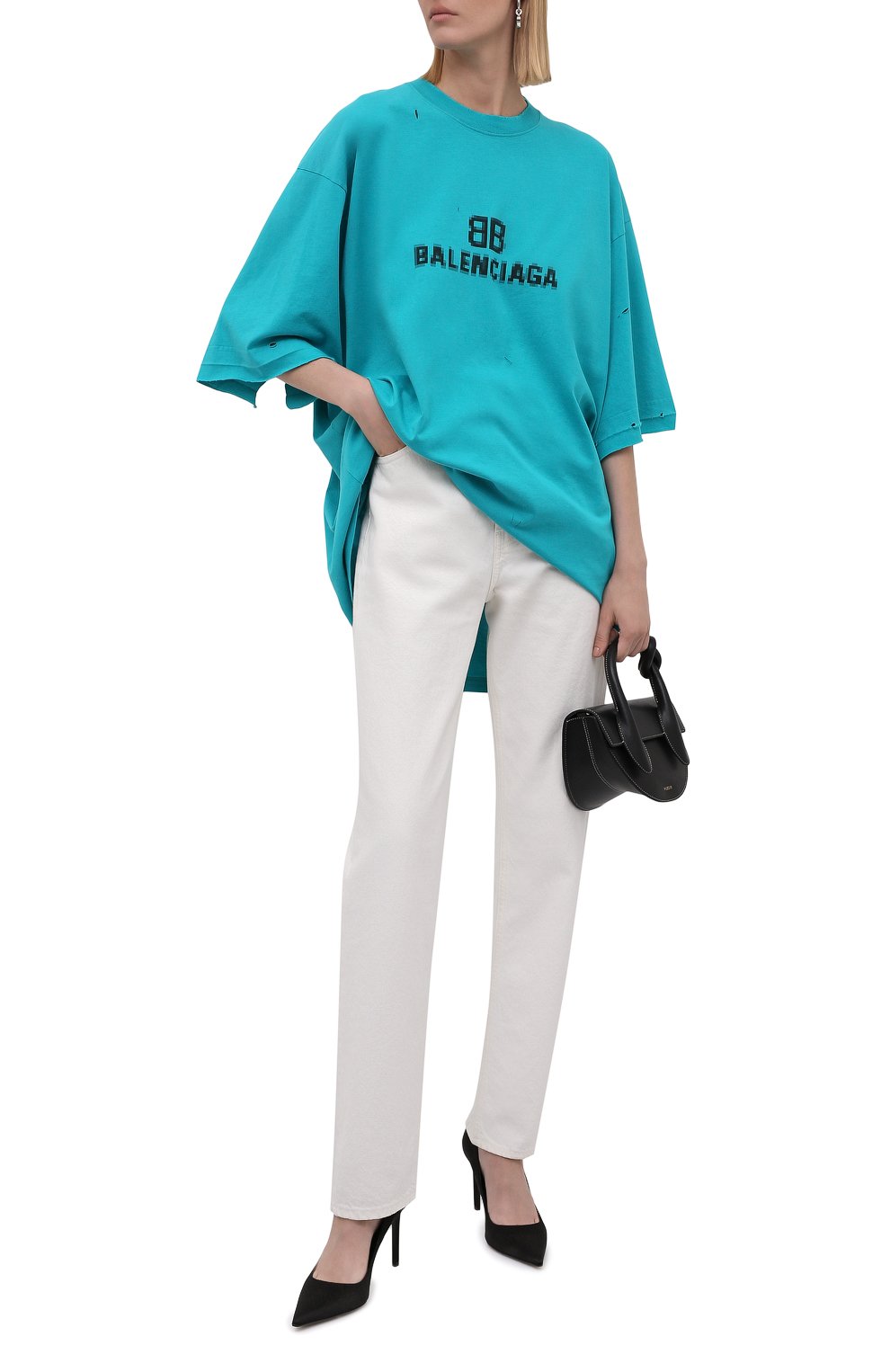 Хлопковая футболка BALENCIAGA, арт. 651795/TKVF5, фото 2
