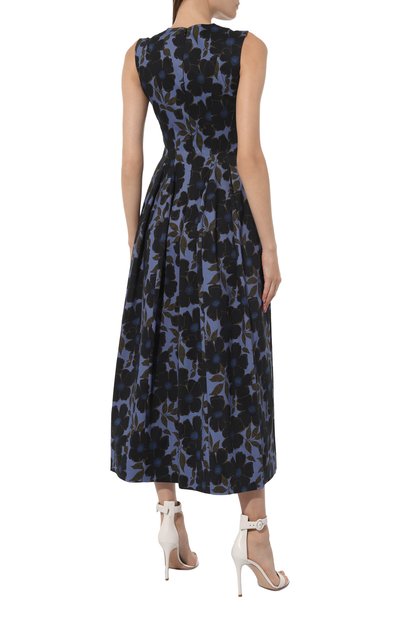Хлопковое платье LUDA NIKISHINA синего цвета по цене 37000 руб., арт. D/SS24/FLLOWERS/BLUE, фото 4 Хлопковое платье LUDA NIKISHINA, арт. D/SS24/FLLOWERS/BLUE, фото 4