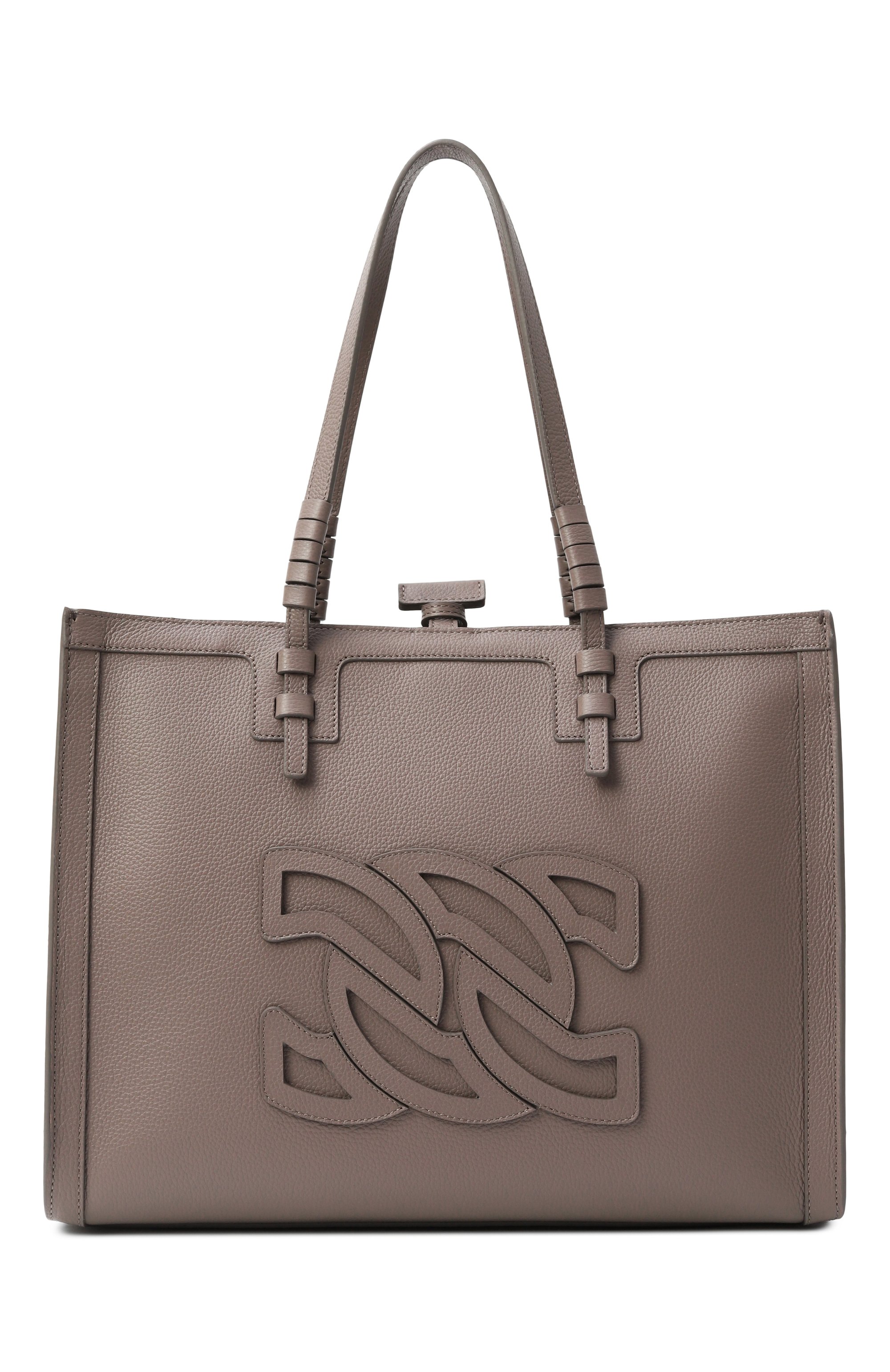 Сумка-тоут beaurivage daily CASADEI серого цвета по цене 132500 руб., арт. 3W436Y0000DEMET, фото 1 Сумка-тоут beaurivage daily CASADEI, арт. 3W436Y0000DEMET, фото 1