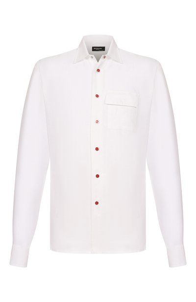 Мужская льняная рубашка KITON, арт. UMCBUBAH09690