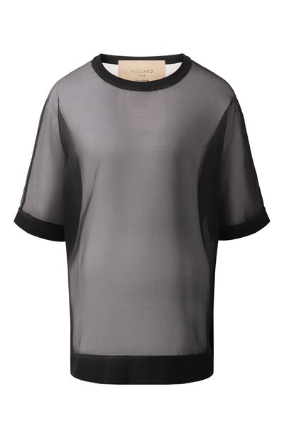 Женский топ из шелка и хлопка MIDGARD PARIS, арт. TS701-SK-BK