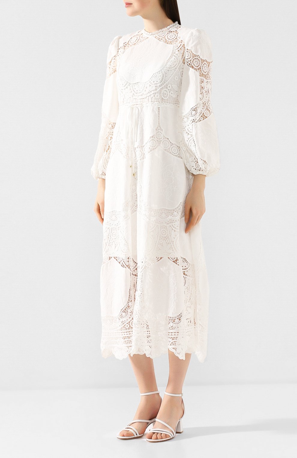 Платье из смеси льна и хлопка ZIMMERMANN, арт. 7108DB0N, фото 3