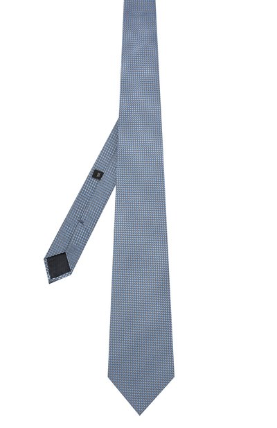 Шелковый галстук ZEGNA голубого цвета по цене 19950 руб., арт. Z3D02T/1XW, фото 3 Шелковый галстук ZEGNA, арт. Z3D02T/1XW, фото 3