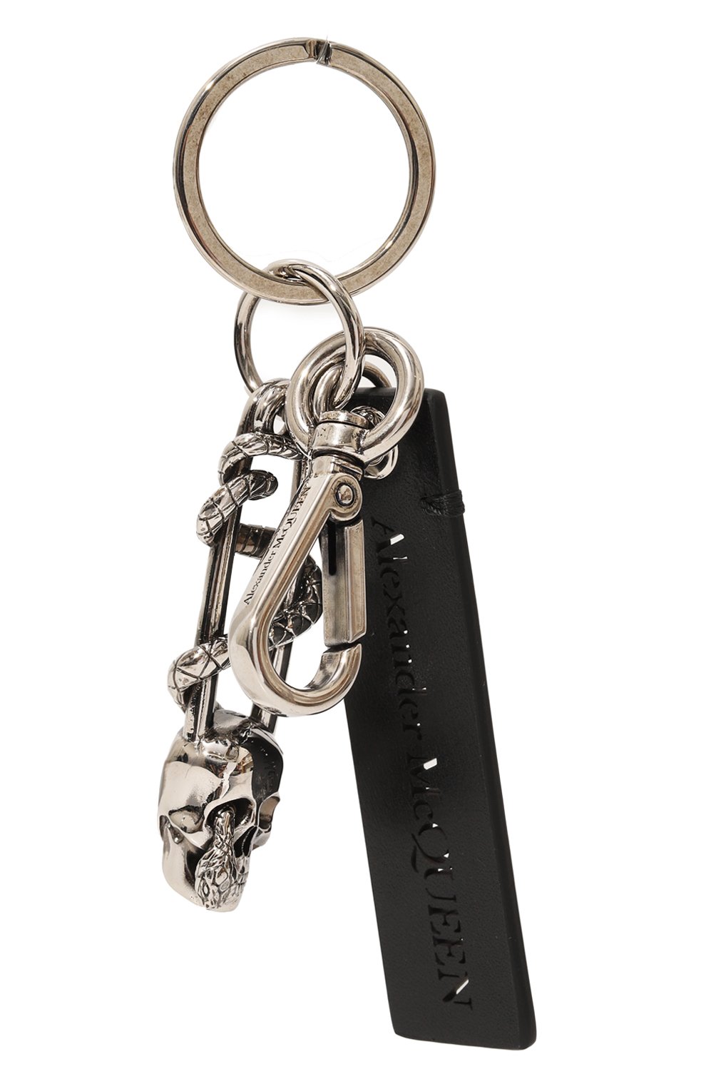 Брелок ALEXANDER MCQUEEN черного цвета по цене 51950 руб., арт. 710857 1AAJX, фото 1 Брелок ALEXANDER MCQUEEN, арт. 710857 1AAJX, фото 1