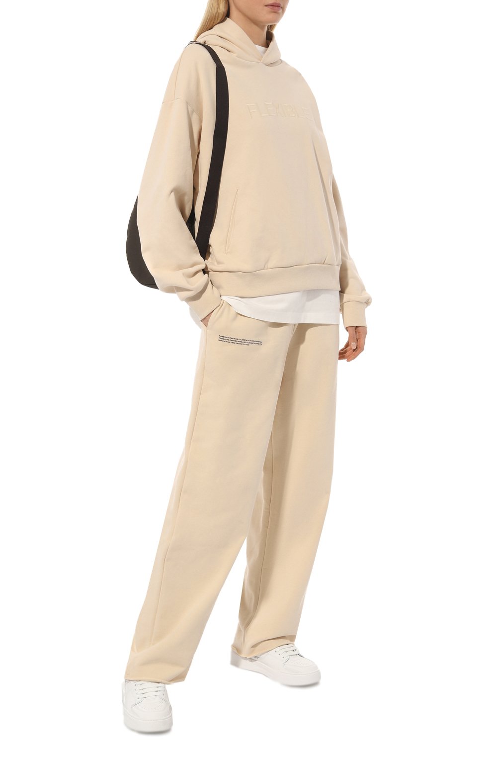 Хлопковое худи PANGAIA бежевого цвета по цене 15820 руб., арт. 365 Flexible Hoodie, фото 2 Хлопковое худи PANGAIA, арт. 365 Flexible Hoodie, фото 2