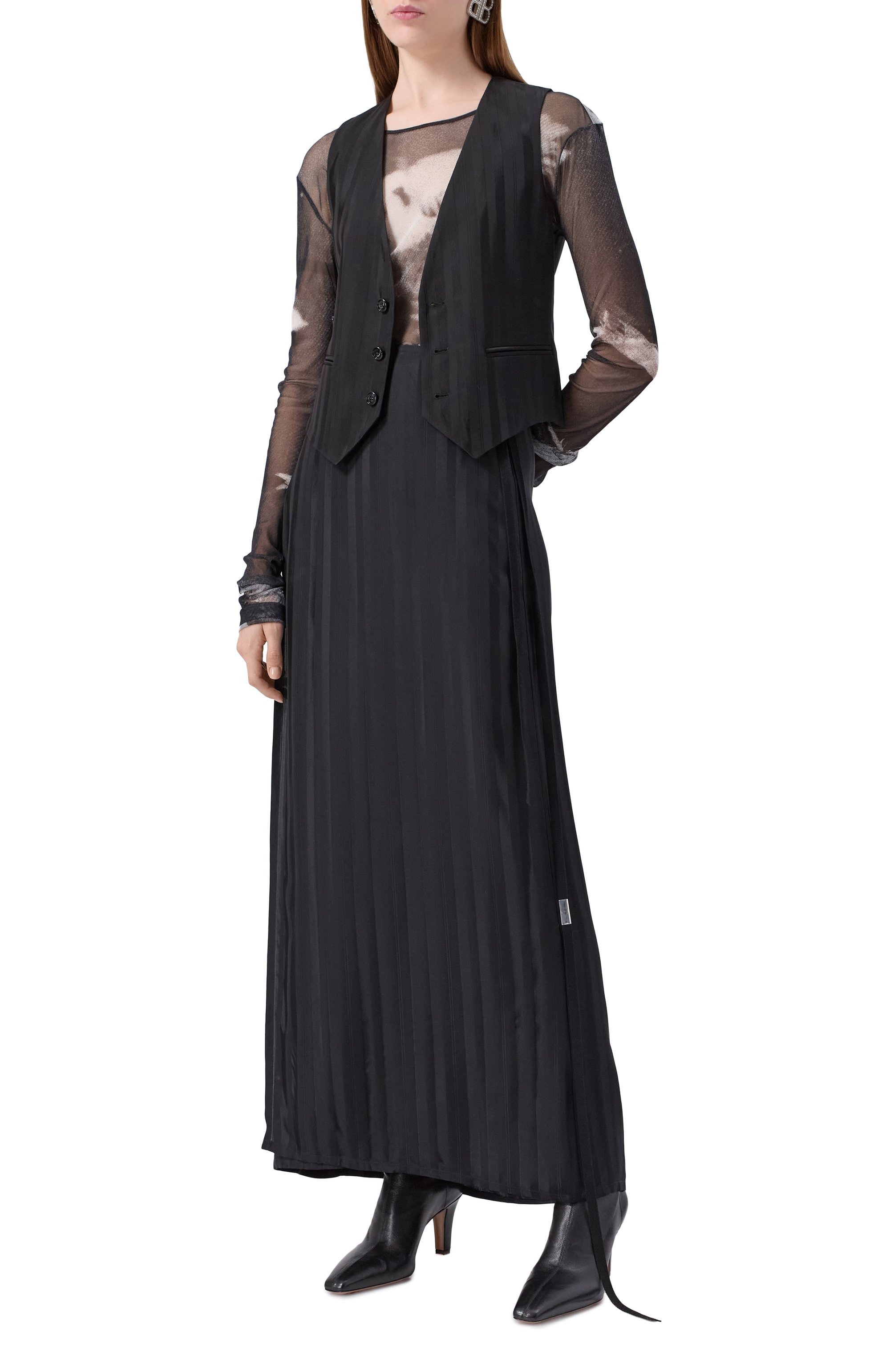 Юбка из вискозы ANN DEMEULEMEESTER, арт. B0012715/FA564, фото 2