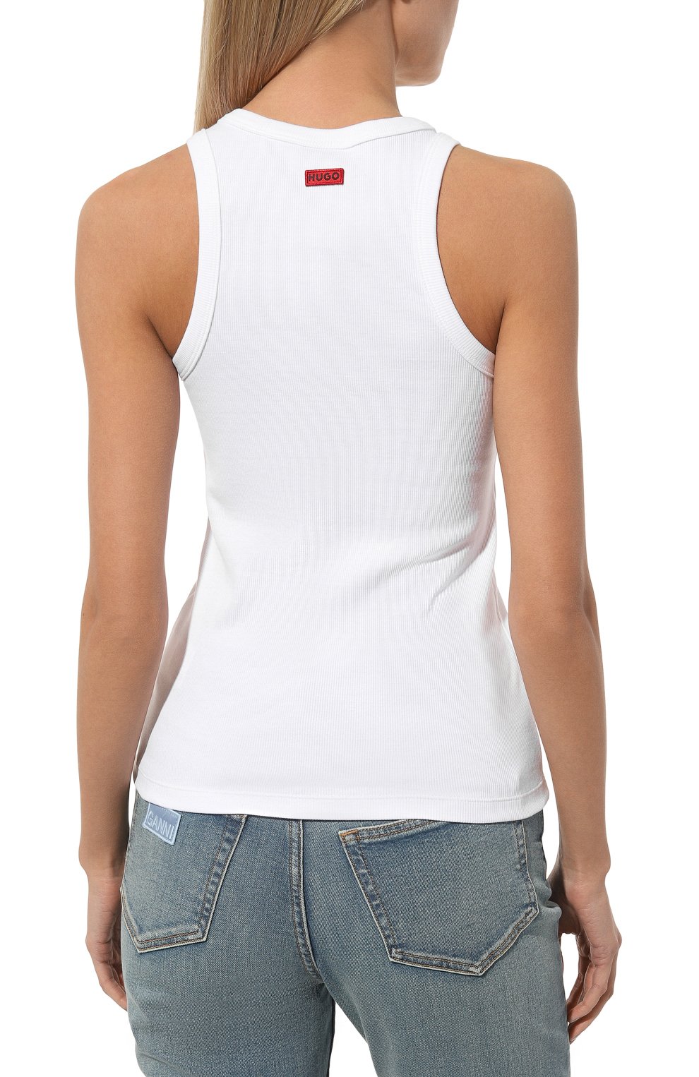 Хлопковая майка HUGO, арт. 50508634, фото 4