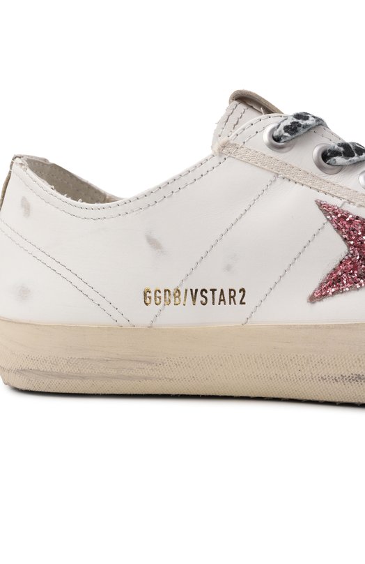Комбинированные кеды V-Star Golden Goose Deluxe Brand GWF00129.F004576 Кремовый  GWF00129.F004576 Фото 7