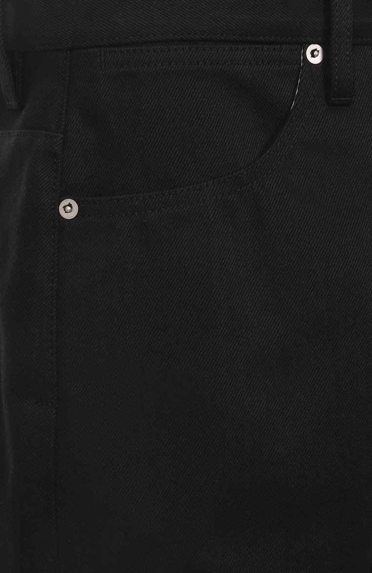 Мужские джинсы JIL SANDER черного цвета, арт. J23KA0102/J45288 | Фото 6 (Автоматизация состава: Проставлено; Материал внешний: Хлопок, Деним; Автоматизация ТО: Проставлено; Длина (брюки, джинсы): Стандартные; Силуэт М (брюки): Прямые; Кросс-КТ: Деним; Стили: Классический; Детали: Без декора)
