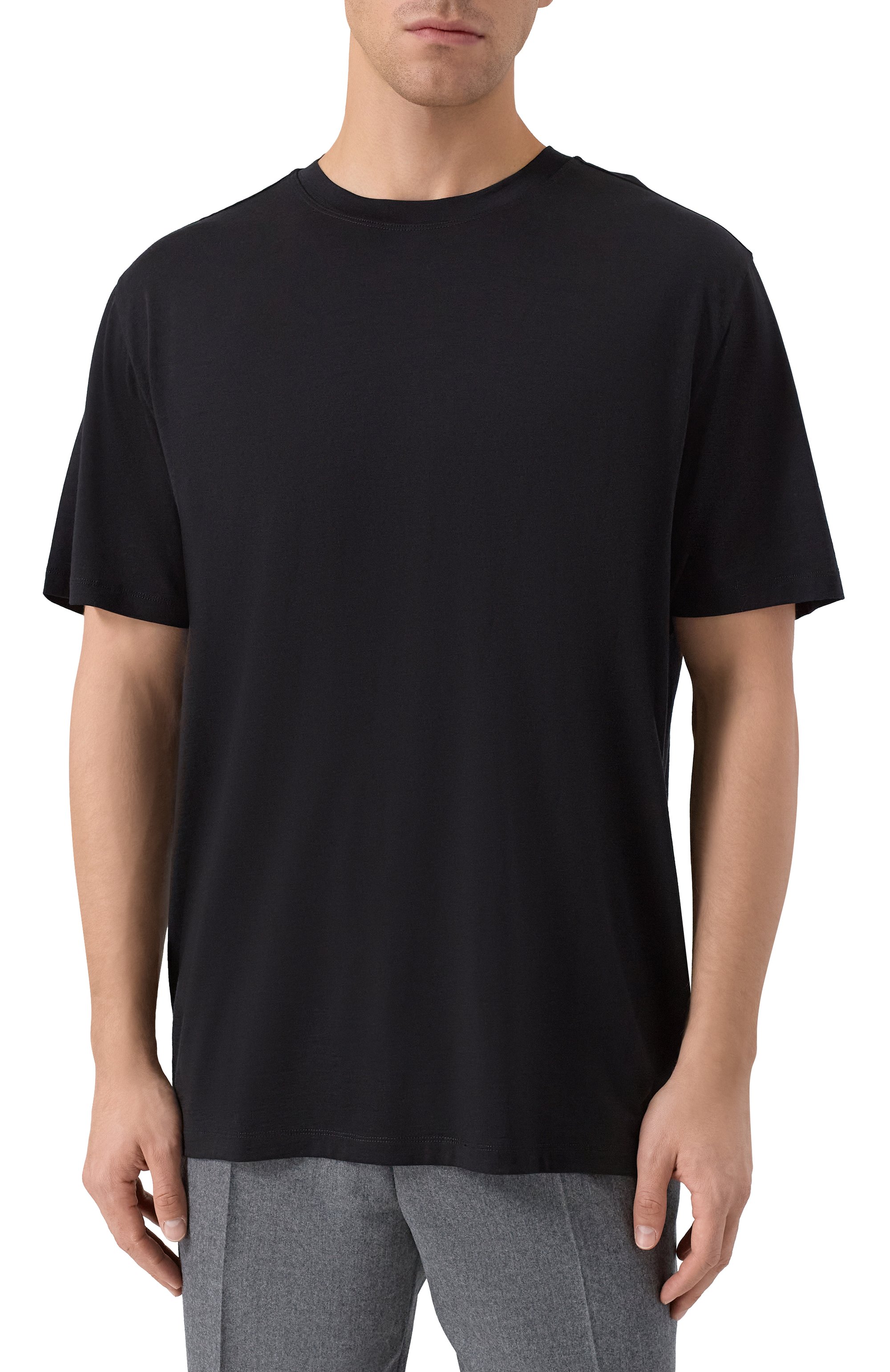 Шерстяная футболка BOGNER черного цвета по цене 23700 руб., арт. 58499692, фото 3 Шерстяная футболка BOGNER, арт. 58499692, фото 3