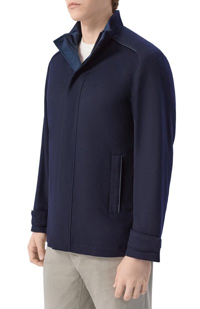 Кашемировая куртка PAUL&SHARK темно-синего цвета по цене 421500 руб., арт. 26412307_001, фото 3 Кашемировая куртка PAUL&SHARK, арт. 26412307_001, фото 3