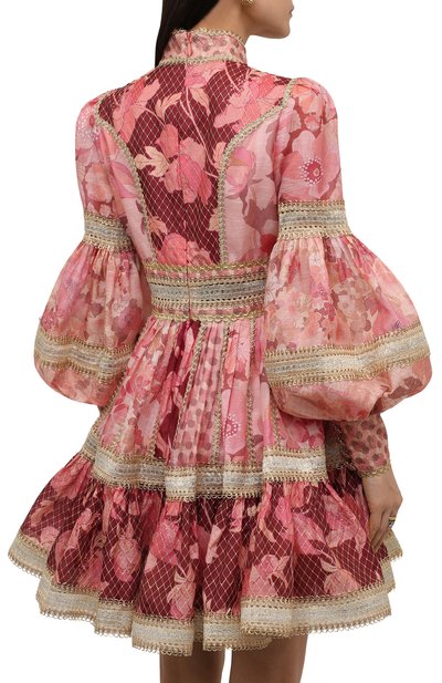 Платье изо льна и шелка ZIMMERMANN, арт. 1963DC0N, фото 4