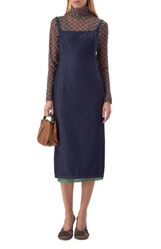 Джинсовое платье Dries Van Noten 252-011078-2381 Синий  252-011078-2381 Фото 2