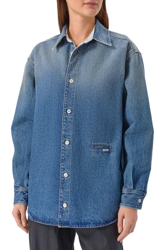 Джинсовая рубашка MM6 S52DT0056/M30058 Синий  S52DT0056/M30058 Фото 3