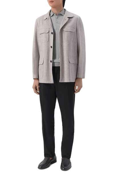 Мужские кожаные лоферы malibu SANTONI, арт. MGAG18829SM0SEPR